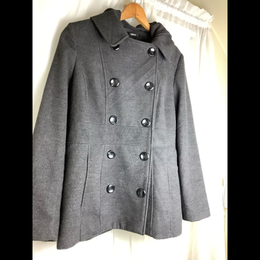 Style & Co Pea Coat Hooded